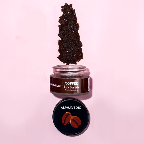 Alphavedic Coffee Lip Scrub - 15 Grams
