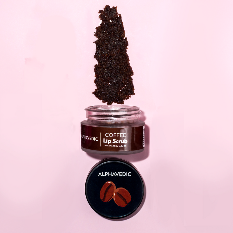 Alphavedic Coffee Lip Scrub - 15 Grams