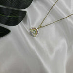 Rainbow Studded Pearl Necklace Necklaces CHOAL