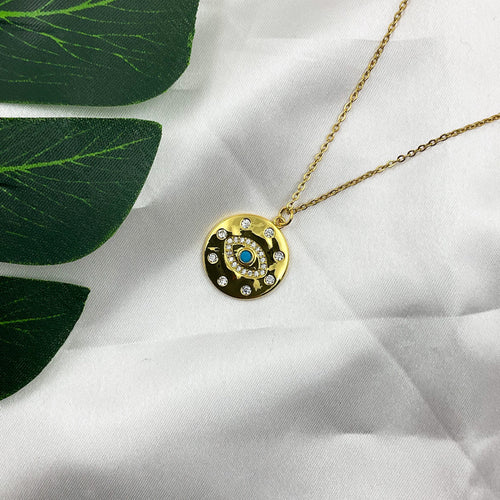 Turquoise Evil Eye Necklace Necklaces CHOAL